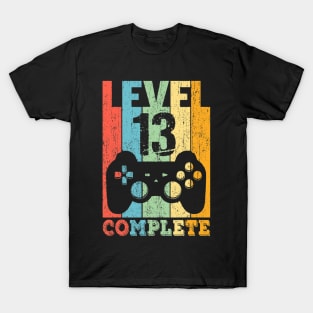 13Th Birthday Boys Girls 13 Years Bday Funny Gift Level 13 T-Shirt